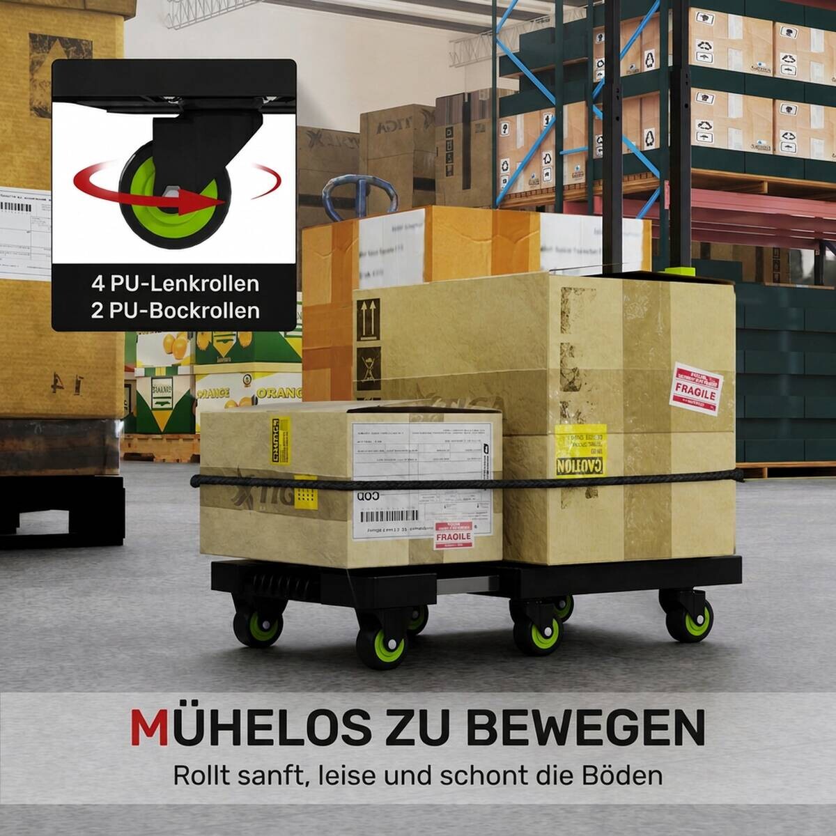 HOMCOM Sackkarre B/H/L: ca. 35x102x49 cm