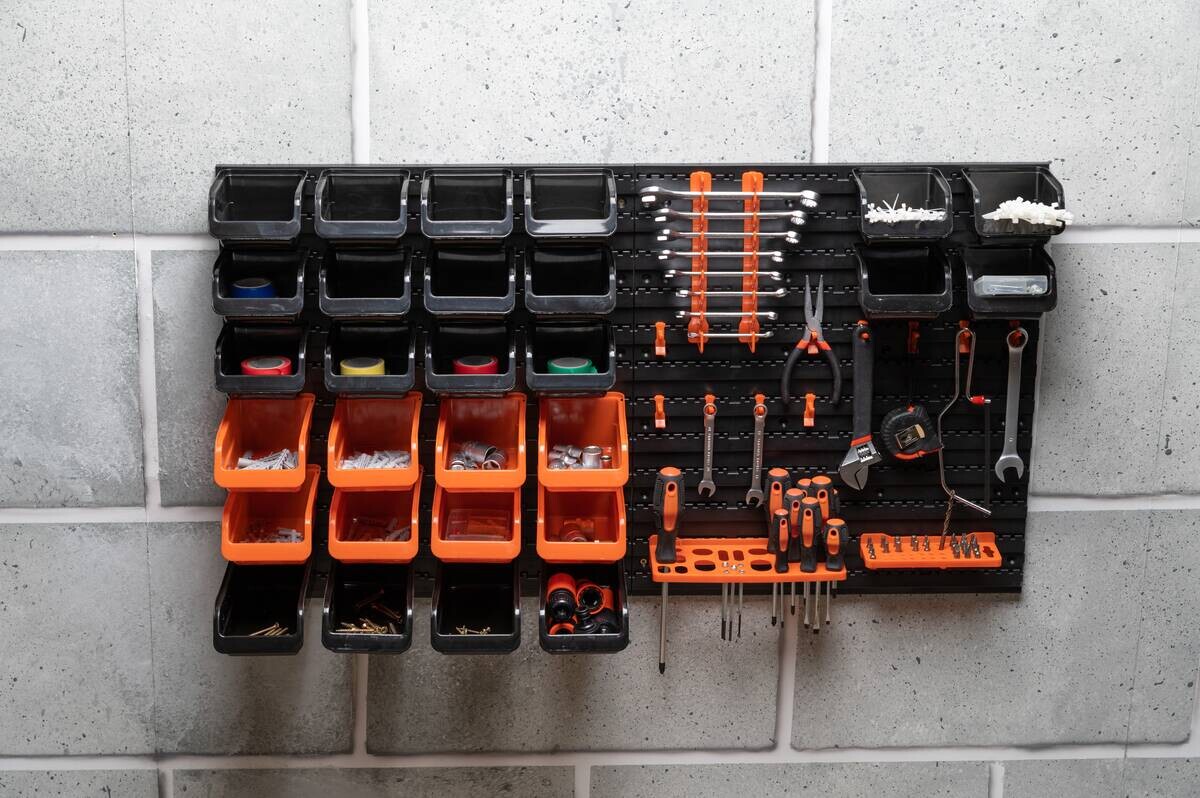 BLACK+DECKER Werkzeugwand orange B/H/L: ca. 14,2x56,3x50 cm