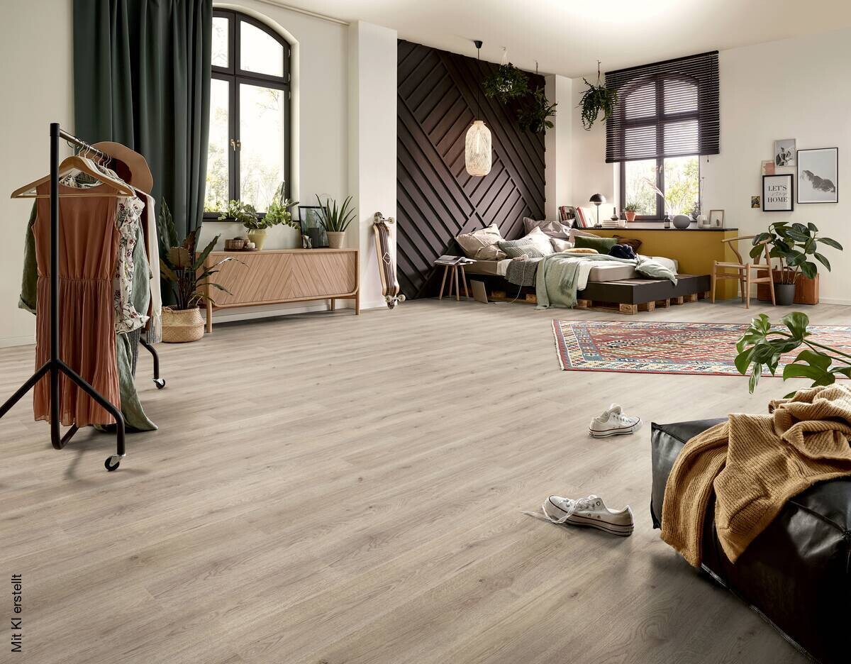 Laminatboden Trend Eiche grau ca. 2,921 m² B/L: ca. 19,3x137,6 cm pro Paket