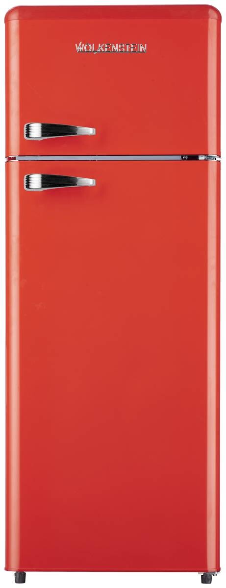 Wolkenstein Retro Kühl-/Gefrierkombination GK212.4RT FR rot B/H/T: ca. 54,5x145,6x62,6 cm