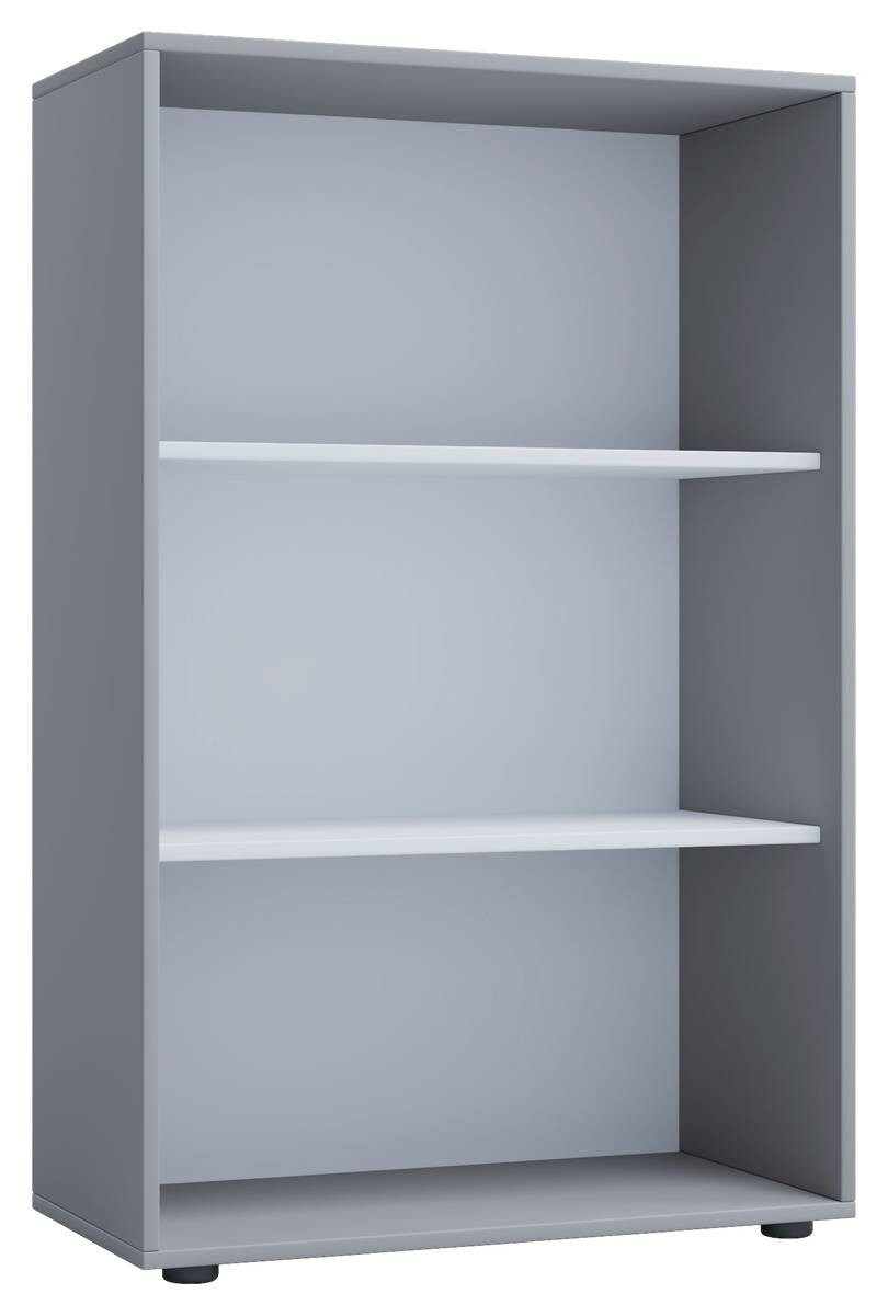 Regal Lona XL ohne Türen grau weiß B/H/T: ca. 70x110x37 cm