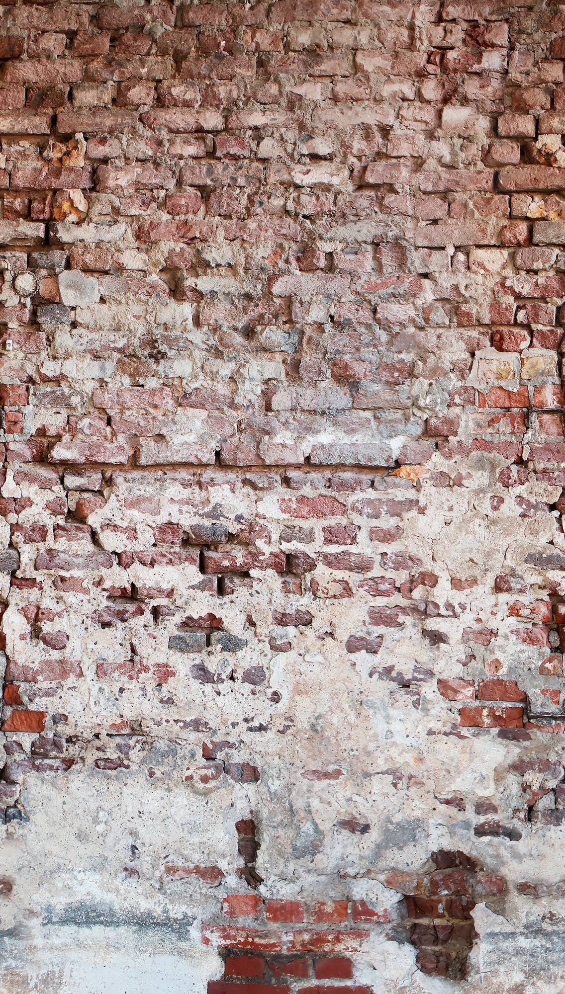 Livingwalls Fototapete Steinoptik rot grau weiß B/L: ca. 280x159 cm