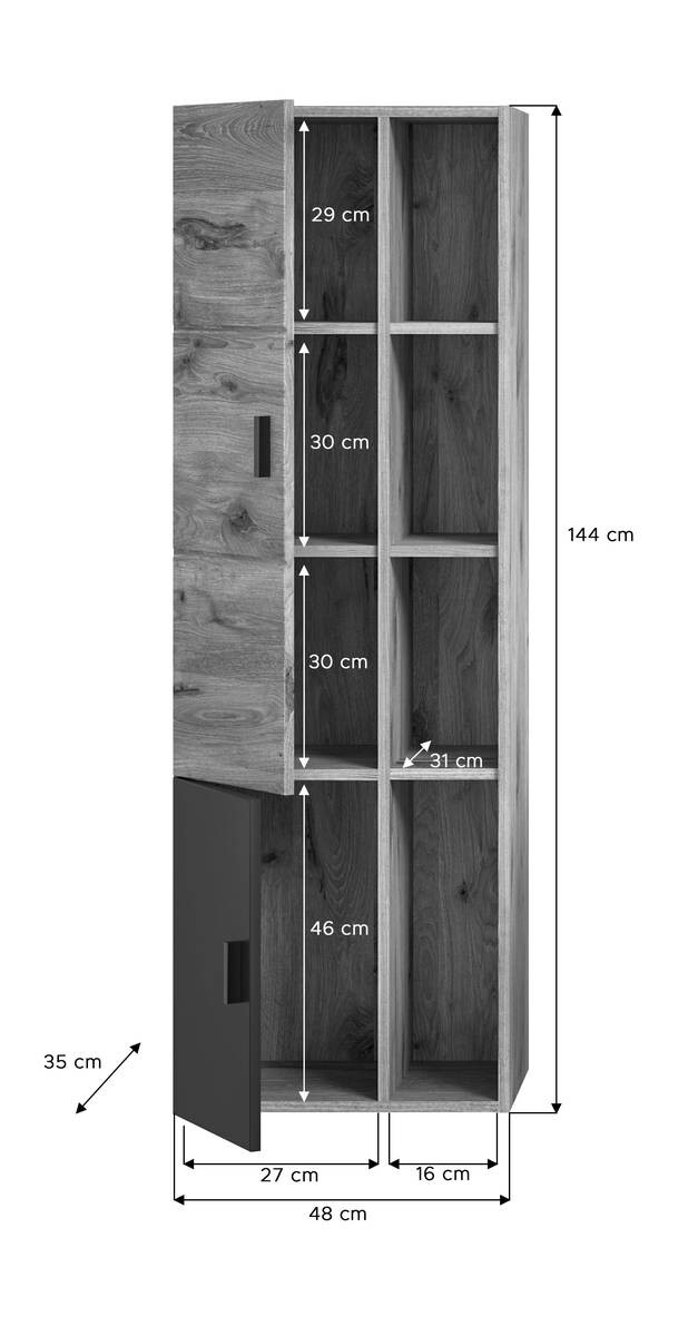 Midischrank GRADO B/H/T: ca. 48x144x35 cm