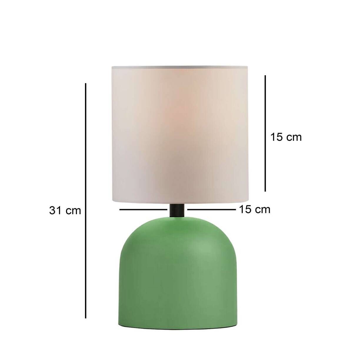 Opviq Tischleuchte creme B/H/T: ca. 15x15x15 cm E27 1 Brennstellen
