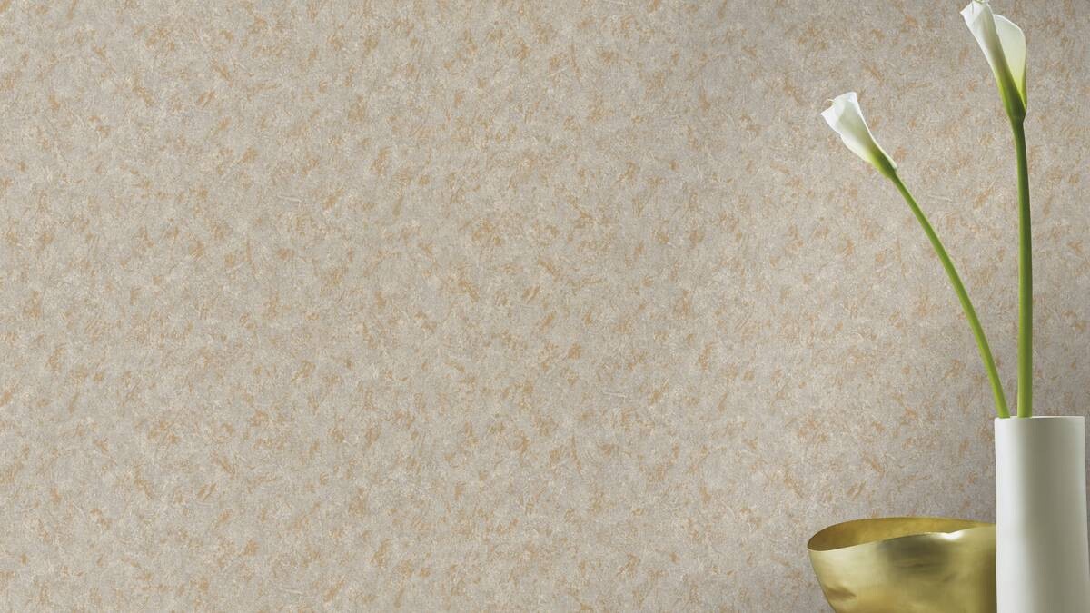 Rasch Vliestapete Uni gold B/L: ca. 53x1005 cm