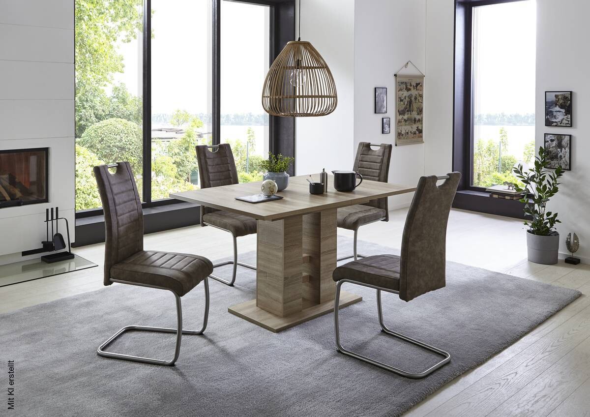 Esstisch HELENA II Eiche Sonoma Nachbildung B/H/T: ca. 140x76x90 cm