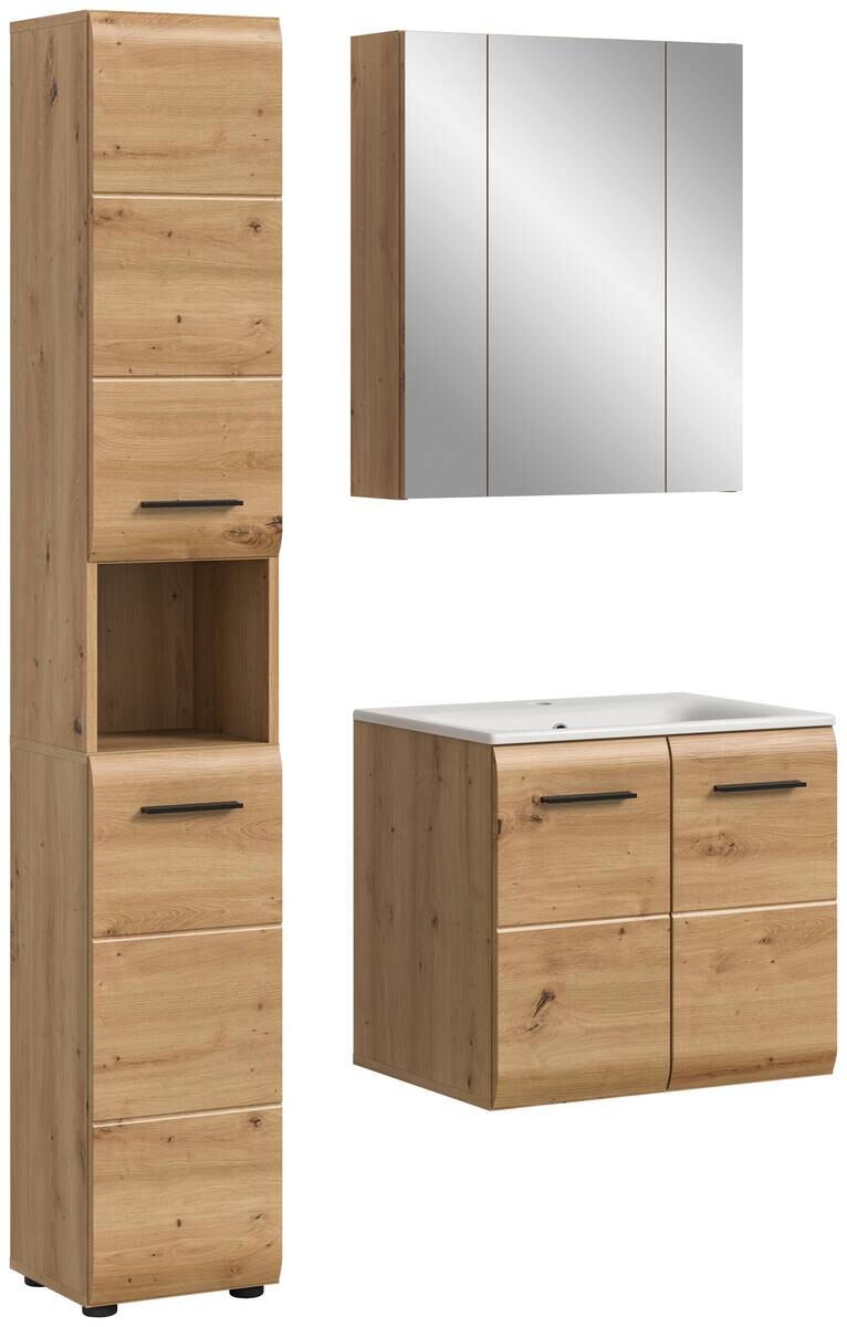 Badezimmer-Set Ice Artisan Oak Nachbildung B/H/T: ca. 105x185x46 cm
