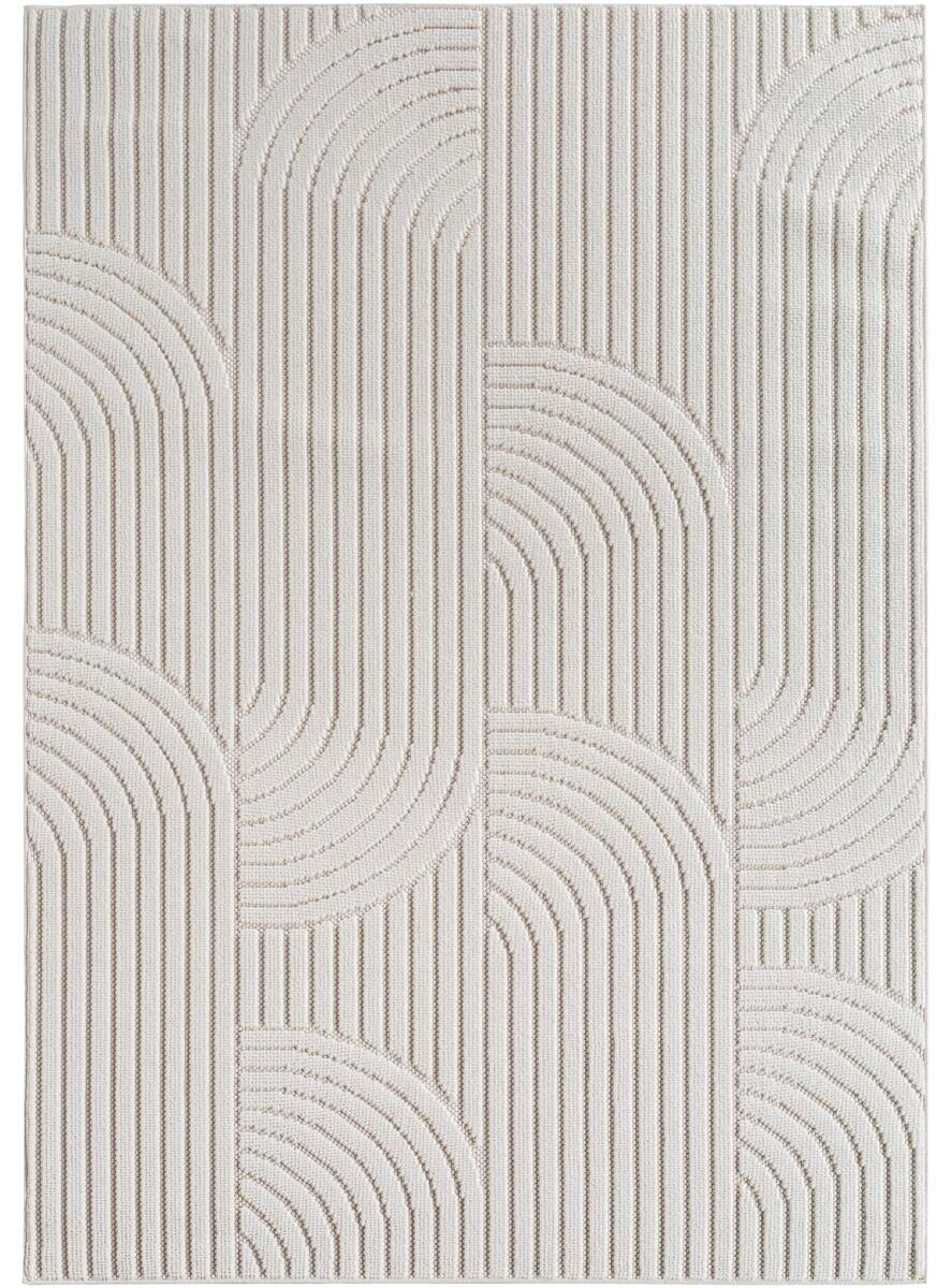 Ayyildiz Kurzflorteppich HELIX creme B/H/L: ca. 60x0,7x110 cm