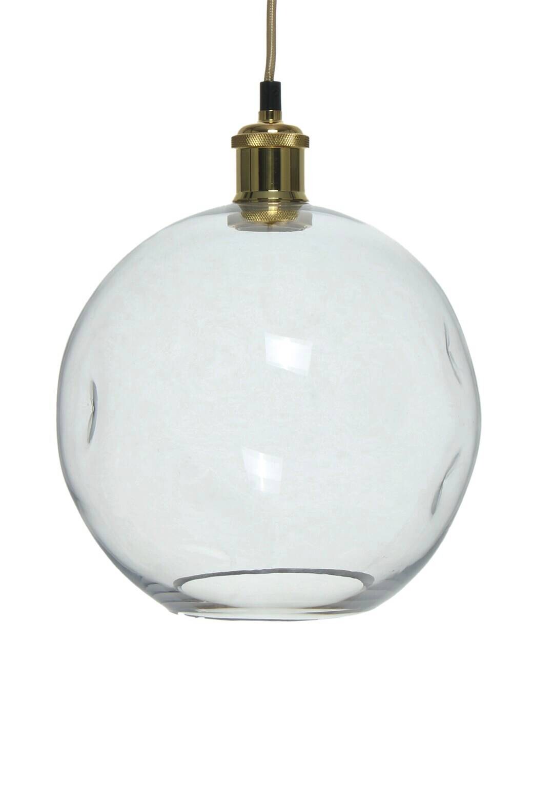Kayoom Pendelleuchte klar Glas B/H/L: ca. 26x32x26 cm E27 1 Brennstellen