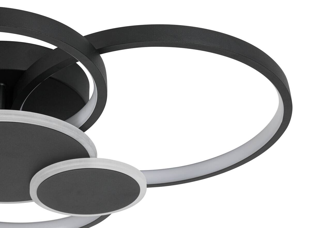 Nolo LED-Deckenleuchte Ring B/H/L: ca. 65x10x46 cm