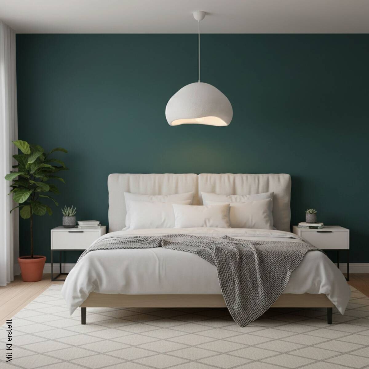 Opviq Pendelleuchte weiß B/H/T: ca. 50x115x46 cm E27 1 Brennstellen
