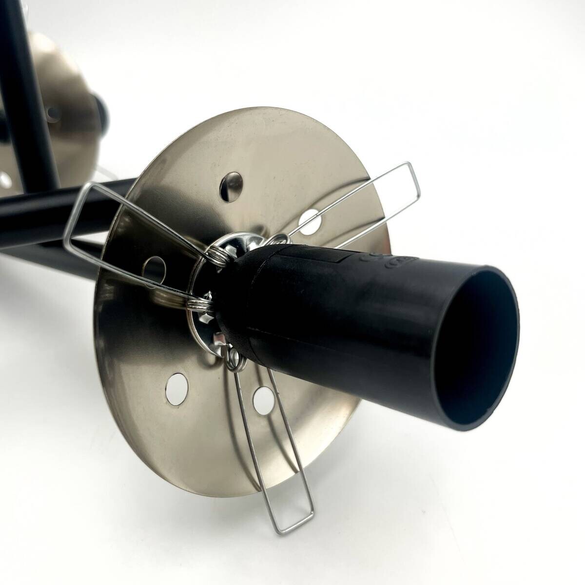 Lamkur Deckenleuchte Malena Chrom schwarz Glas Stahl B/H/L: ca. 39x19x39 cm E14 3 Brennstellen