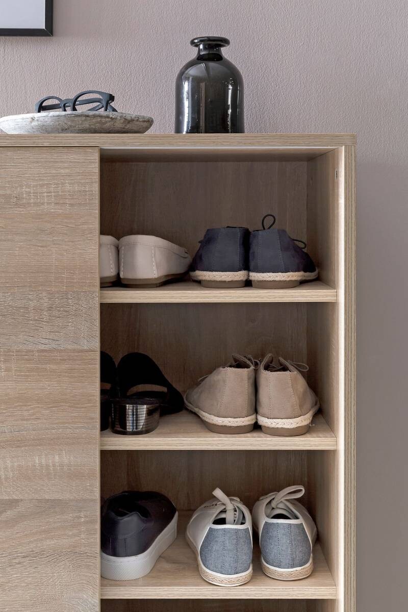 Schuhschrank Eiche Sonoma Nachbildung B/H/T: ca. 100x108x37,5 cm