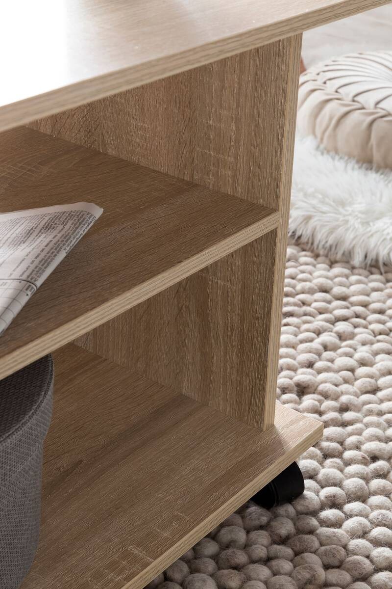 Wohnling Couchtisch braun B/H/T: ca. 95x51x54 cm