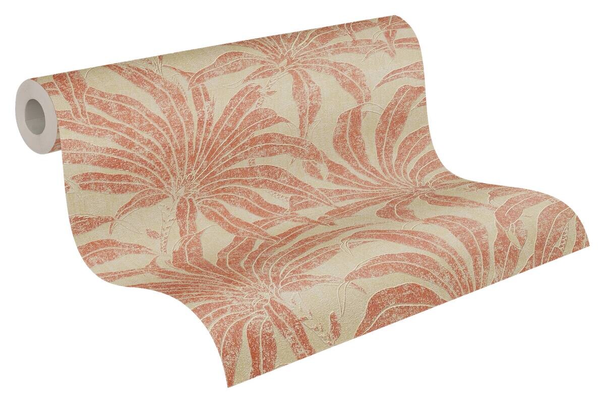 A.S.Creation Vliestapete rot orange beige B/H/D: ca. 53x1005x9,6 cm