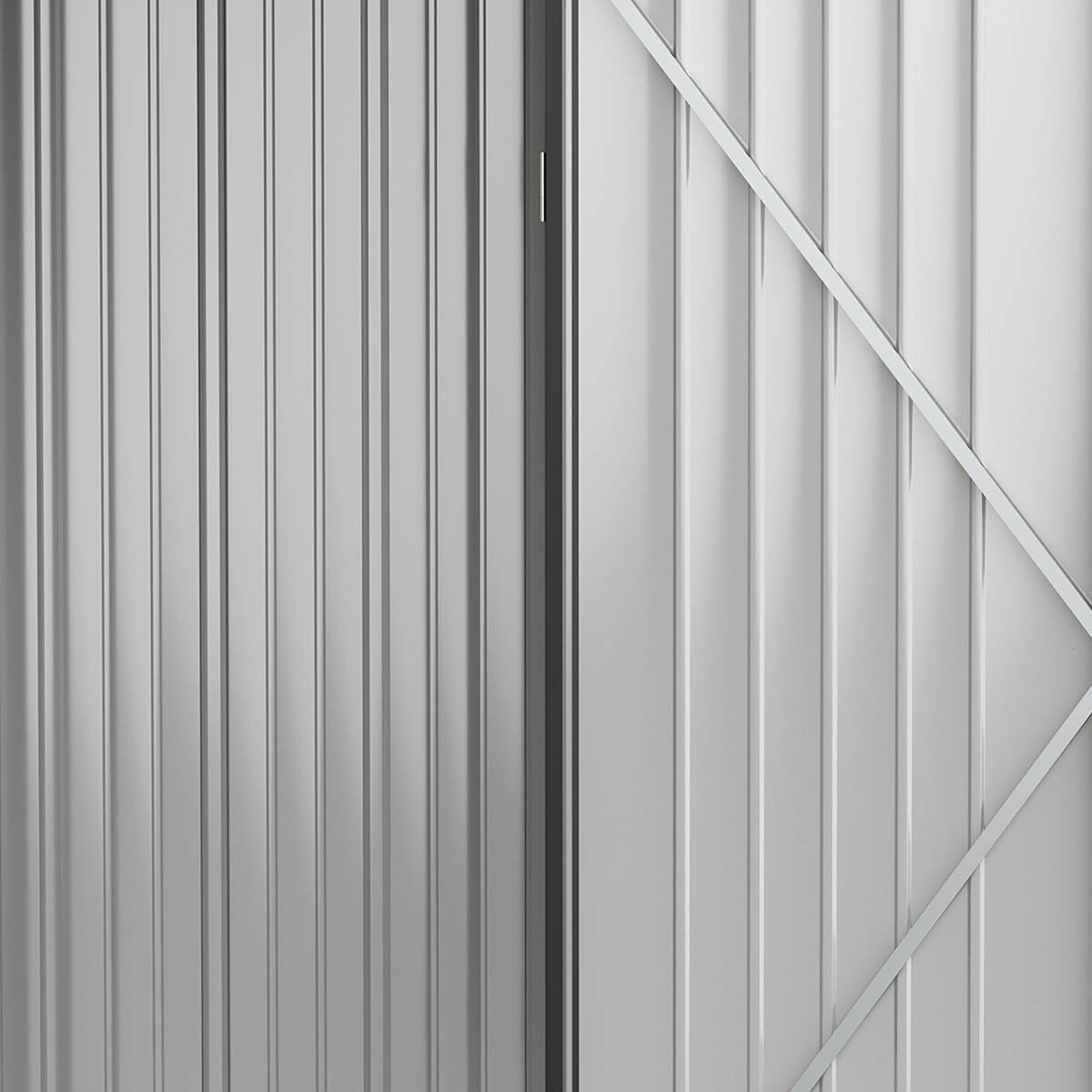 Outsunny Gartenhaus schwarz B/H/L: ca. 94,5x196x161,5 cm