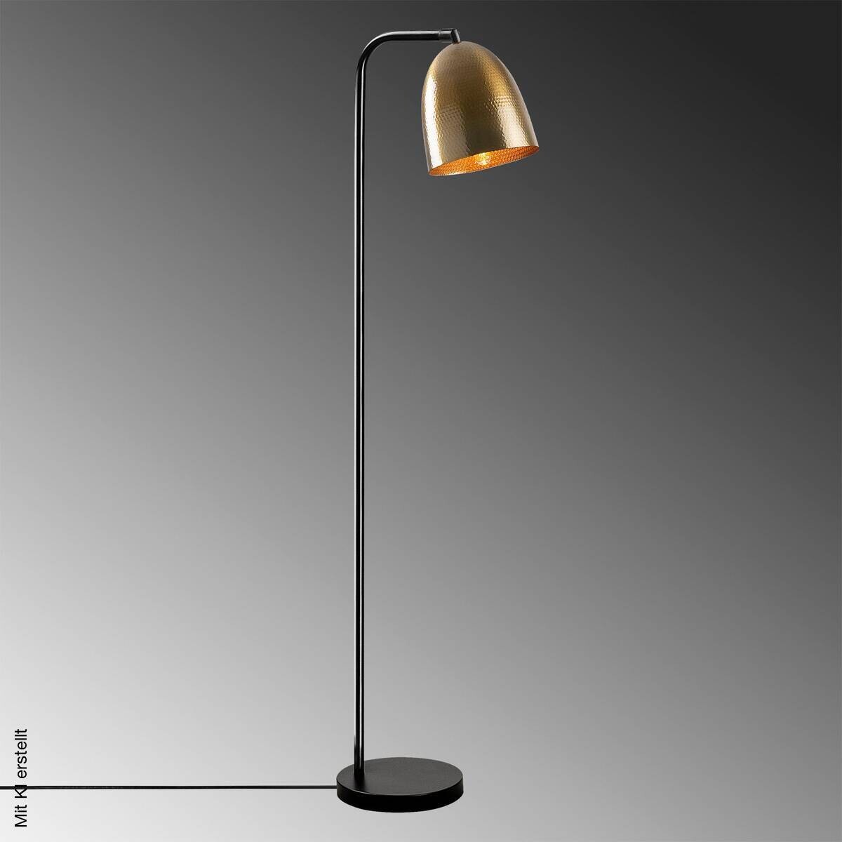 Opviq Stehleuchte bronze schwarz B/H/T: ca. 22x120x32 cm E27 1 Brennstellen