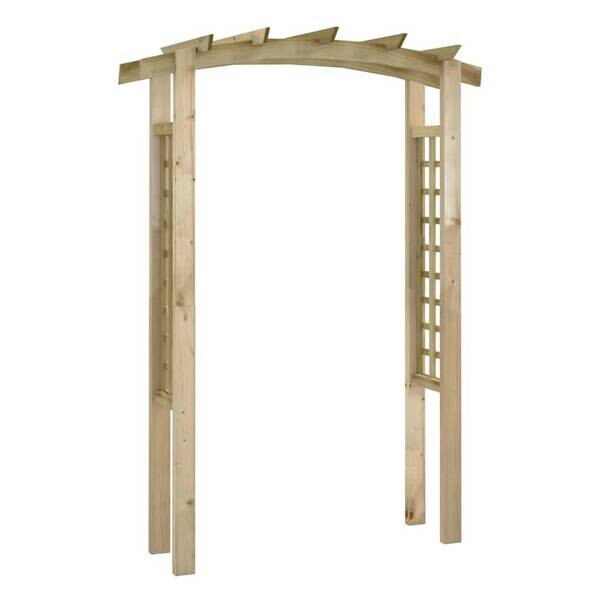 Gartenbogen braun B/H/T/L: ca. 210x150x60x60 cm