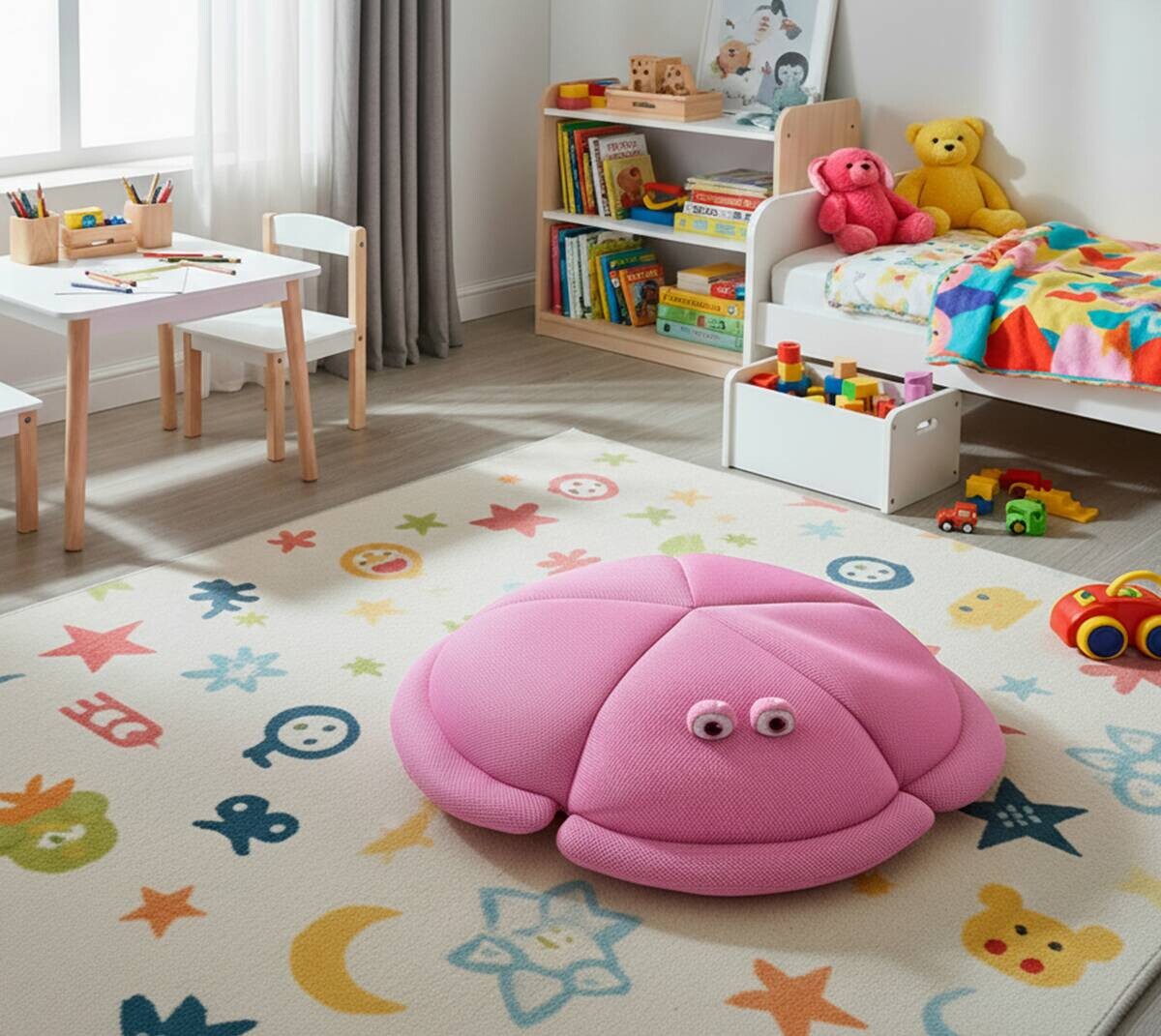 Westmann Sitzsack Qualle pink Polyester-Mischgewebe B/H/L: ca. 80x17x80 cm