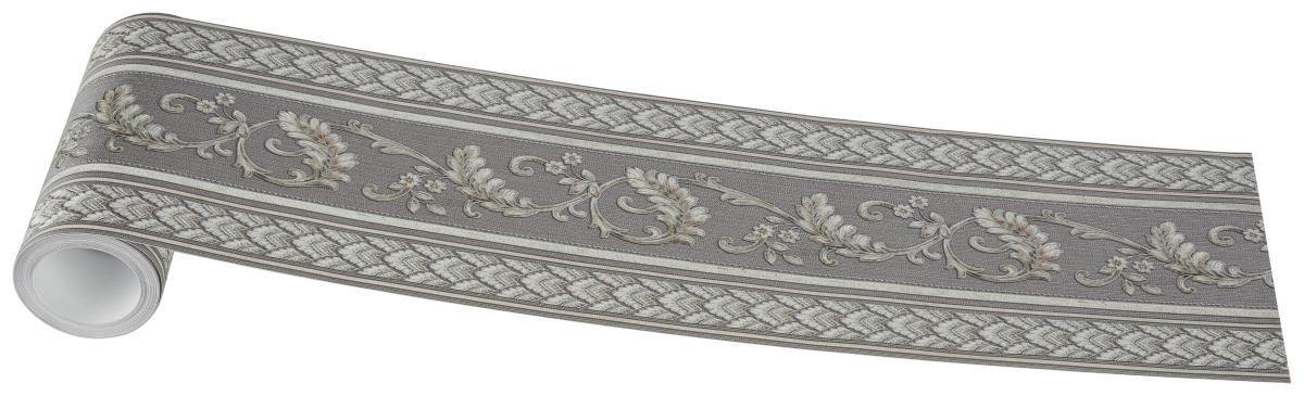 Borte Ranke graubraun B/L: ca. 16,5x500 cm