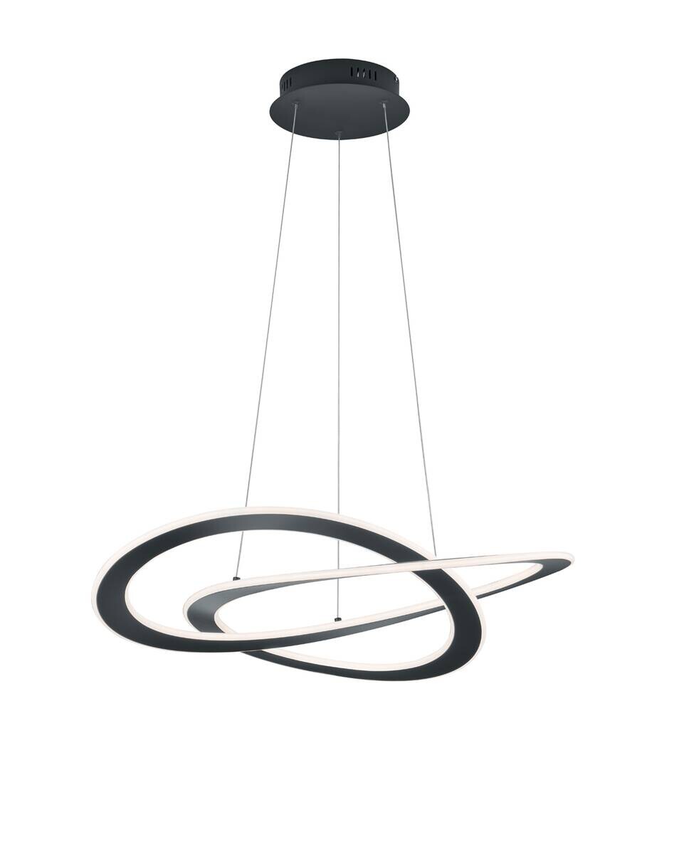 Reality LED-Pendelleuchte anthrazit Metall