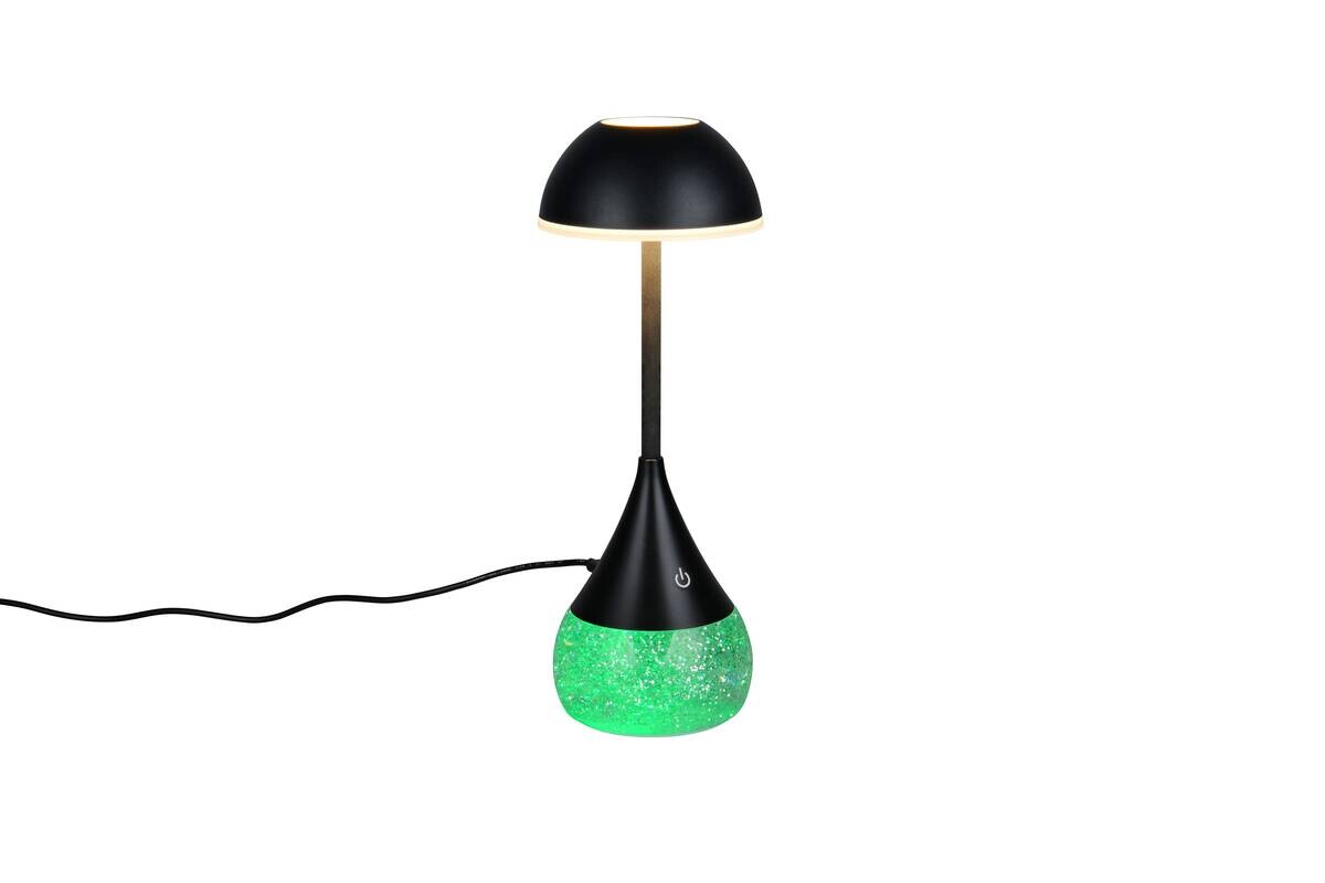 Reality LED-Tischleuchte Tembo schwarz Kunststoff B/L: ca. 11x28,3 cm