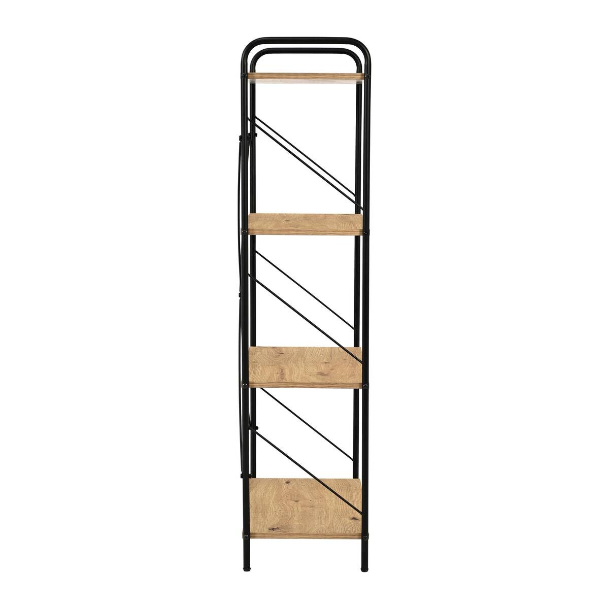 Standregal Nala Holzoptik Artisan Nachbildung schwarz B/H/T: ca. 63,2x125x30 cm