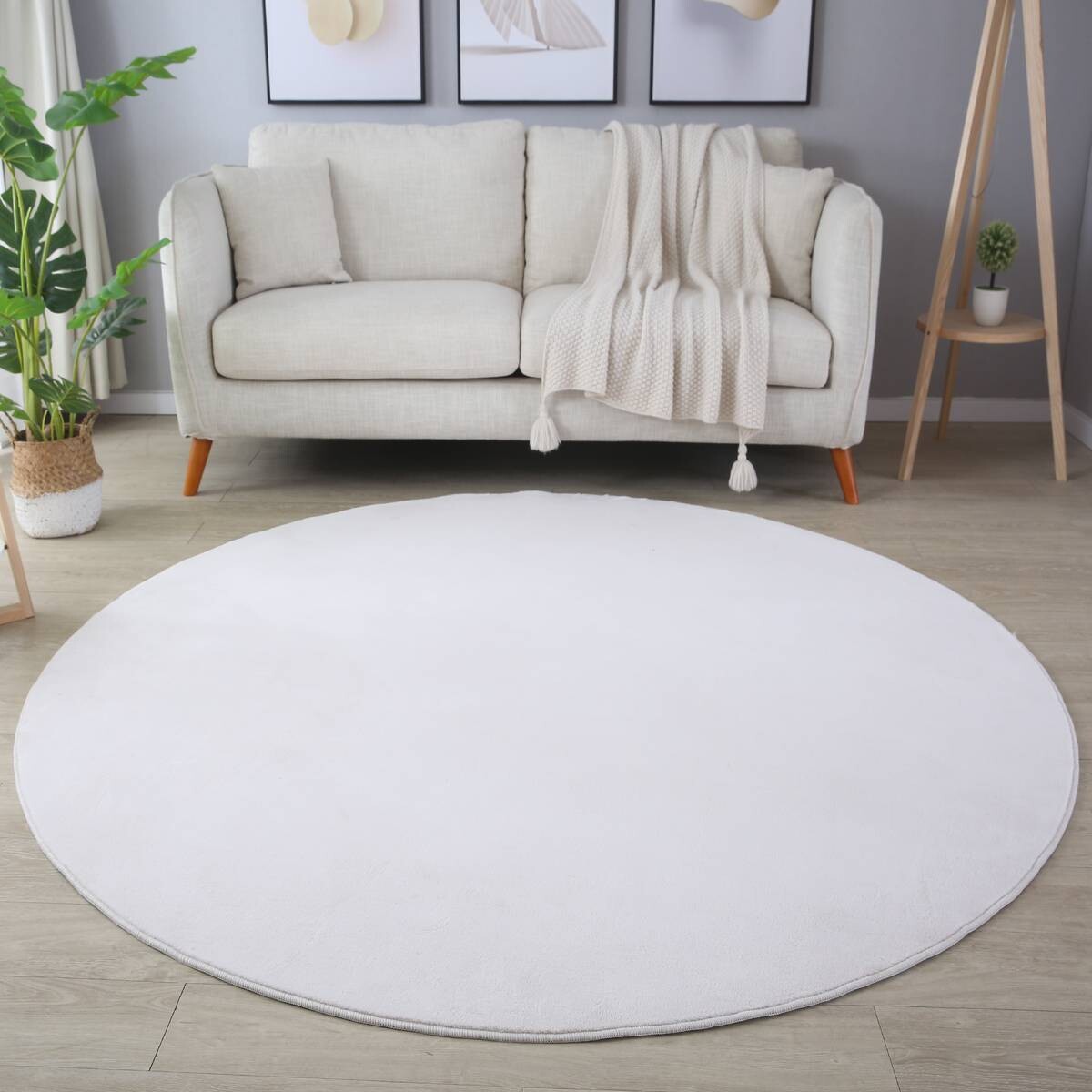 Ayyildiz Teppich SKY creme B/L: ca. 160x160 cm