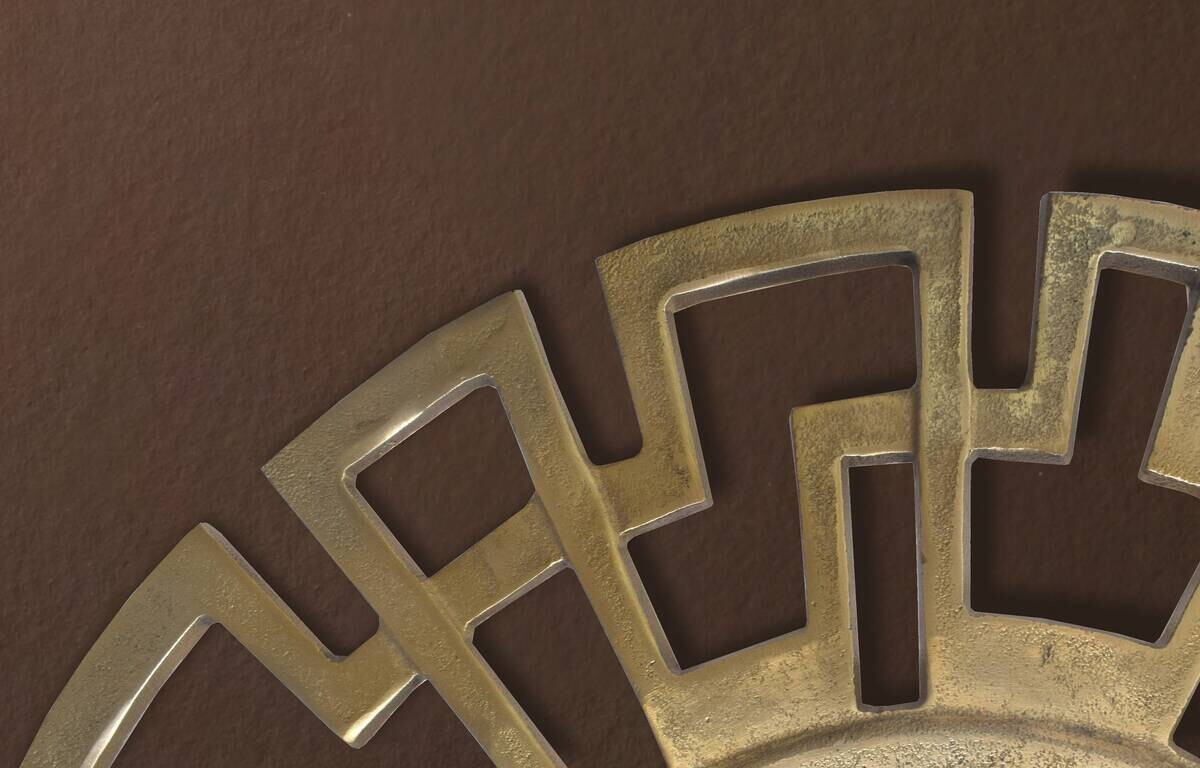 Wohnling Wandspiegel gold Metall T/D: ca. 2,5x60 cm