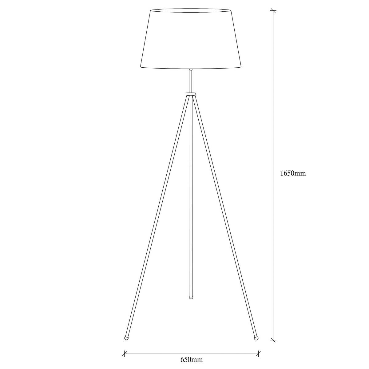 Opviq Stehleuchte braun B/H/T: ca. 65x165x65 cm E27 1 Brennstellen