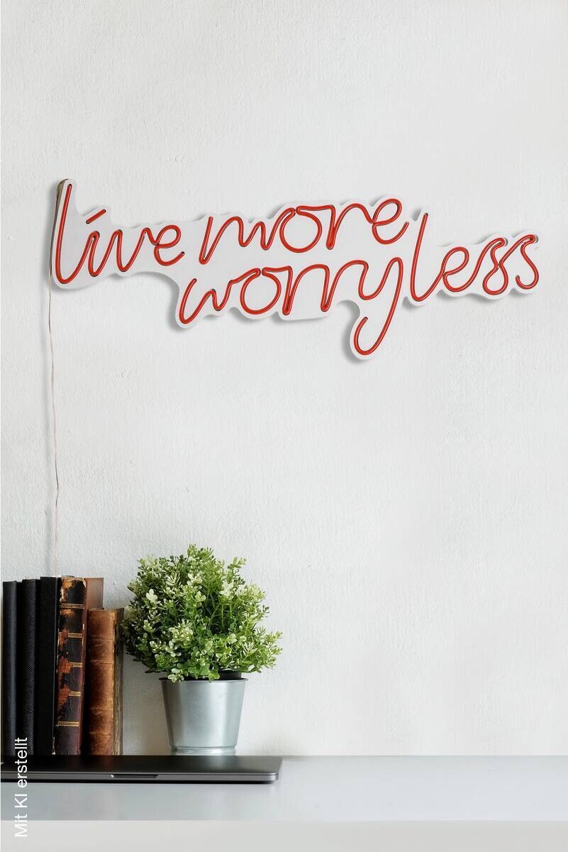Opviq LED-Wandleuchte rot PVC B/H/T/L: ca. 67x36x2x67 cm