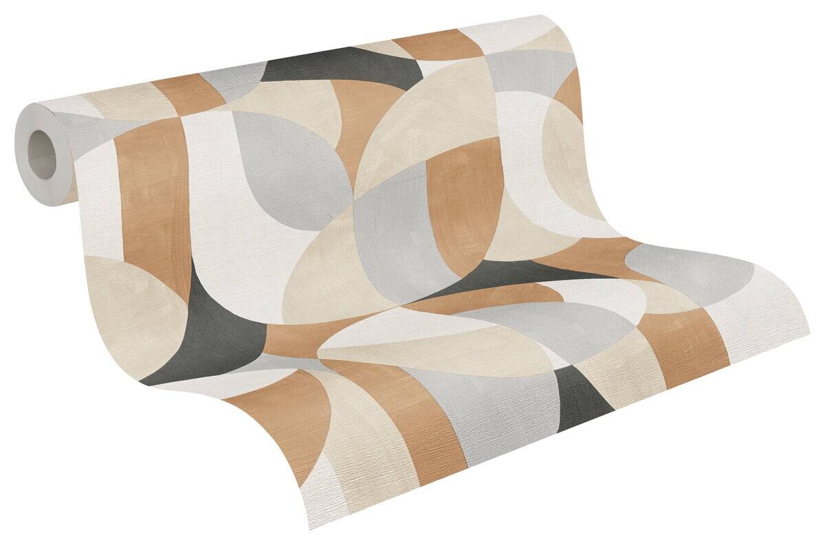 A.S.Creation Vliestapete schwarz beige B/H/D: ca. 53x1005x8,6 cm