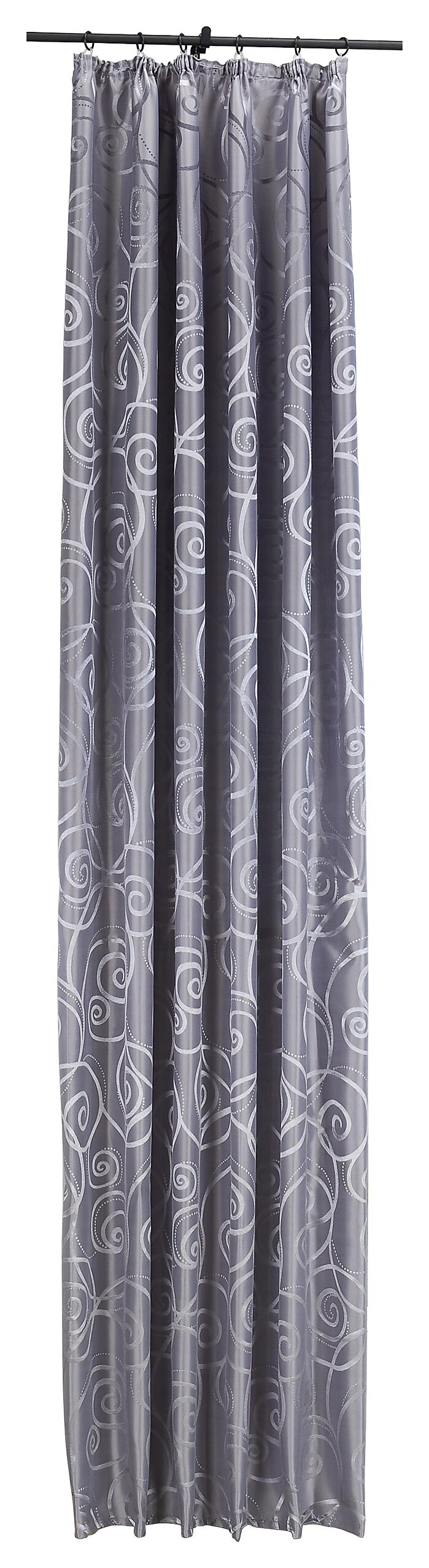 silver edition Dekovorhang Triest silber B/H: ca. 140x245 cm