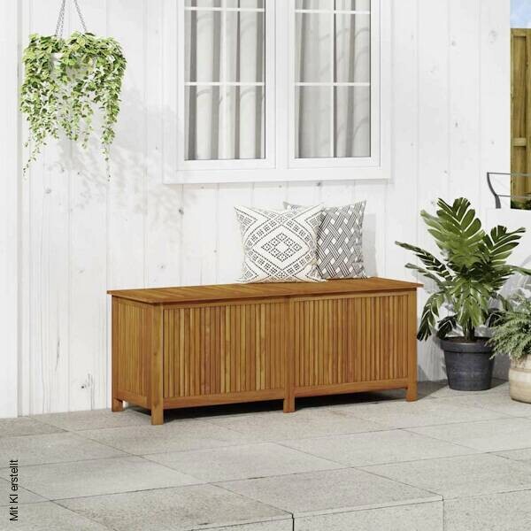 vidaXL Aufbewahrungsbox braun Akazie B/H/T/L: ca. 50x58x50x150 cm