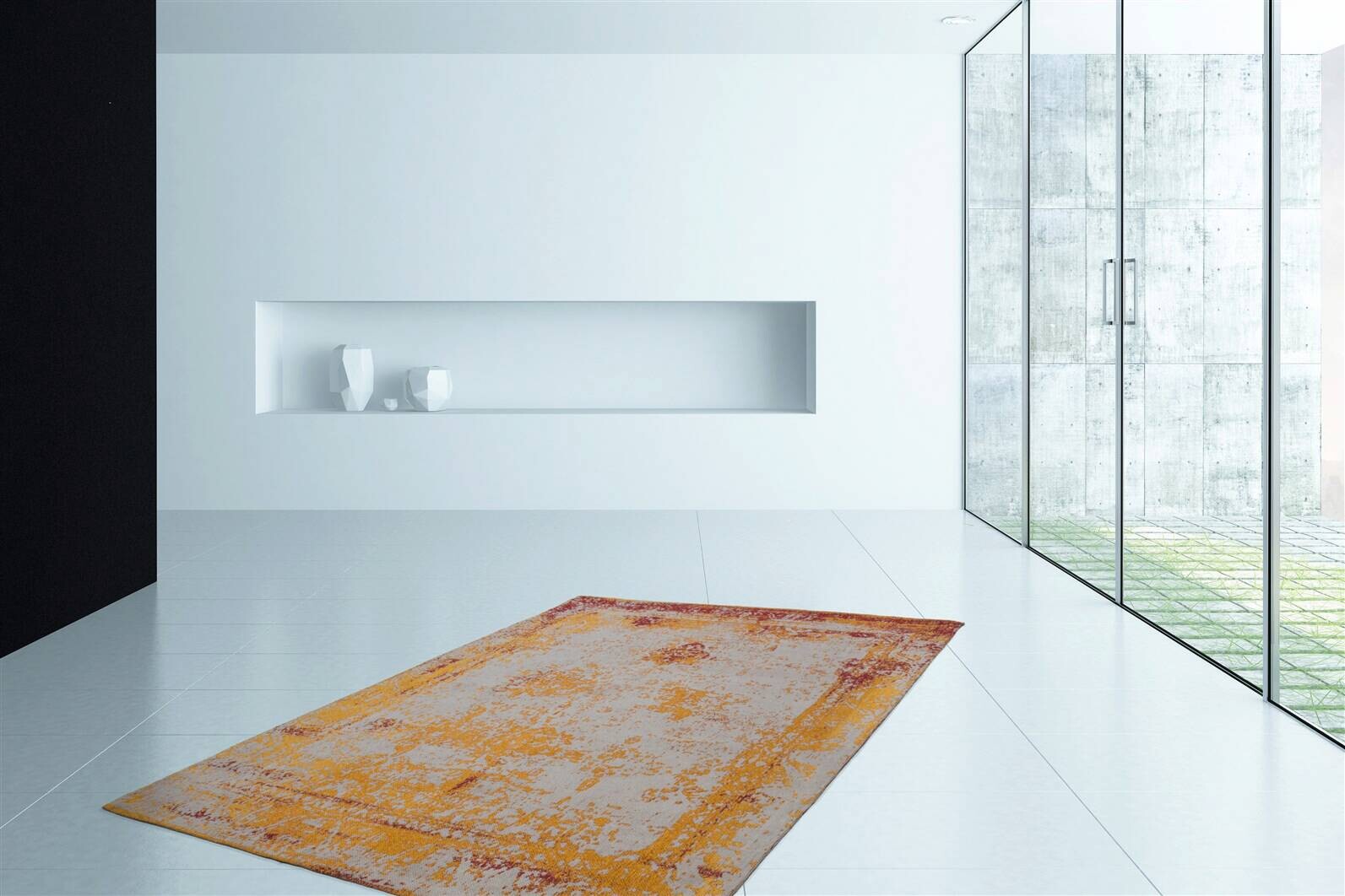 Kayoom Flachflorteppich Nostalgia 285 orange B/H/L: ca. 80x1x150 cm