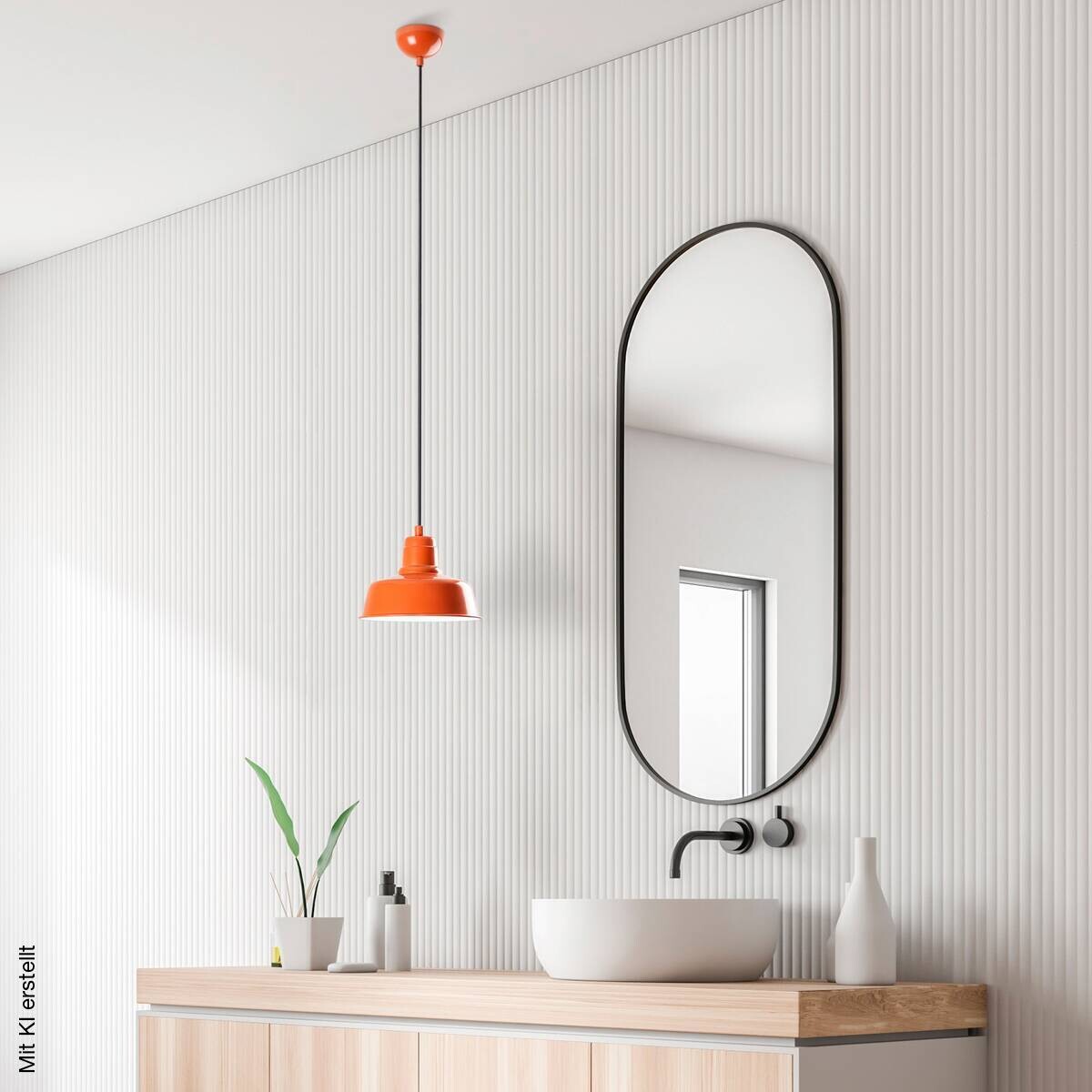 Opviq Pendelleuchte orange B/H/T: ca. 19x108x19 cm E27 1 Brennstellen