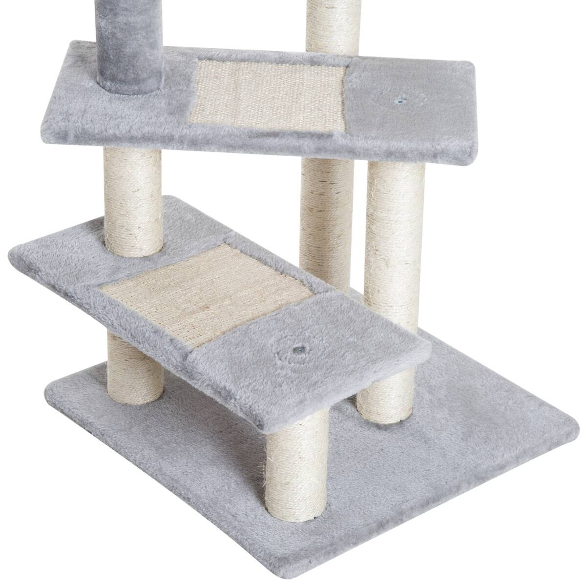 PawHut Kletterbaum beige Spanplatte B/H/L: ca. 48x101x48 cm
