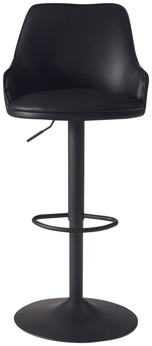 Barhocker schwarz Kunstleder B/H/T: ca. 45x106x45 cm