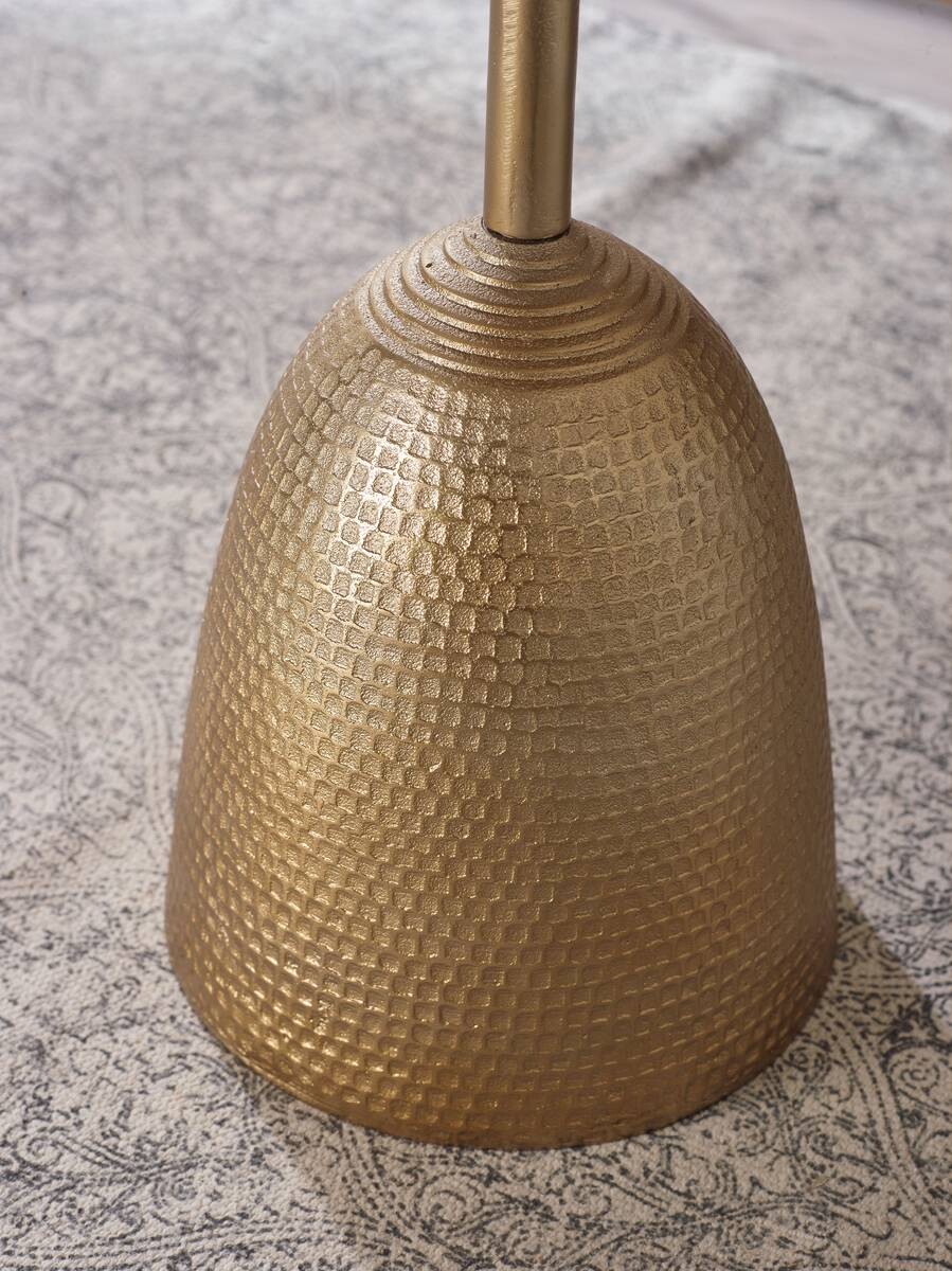 Beistelltisch gold B/H/T: ca. 33x53x33 cm