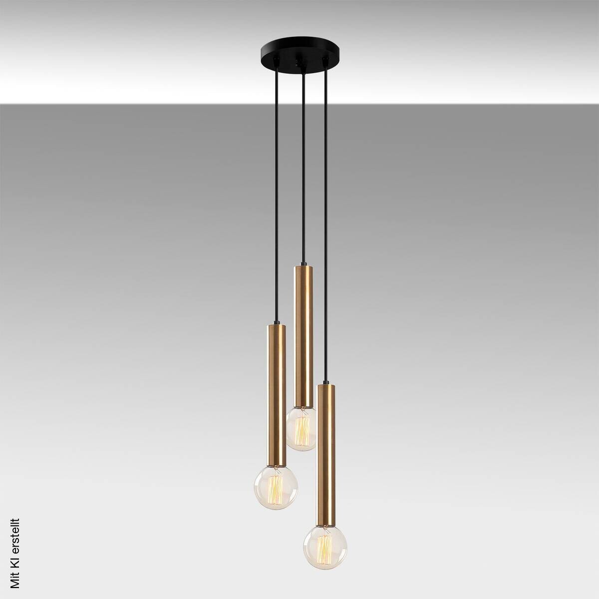 Opviq Pendelleuchte Tempo-6012 B/H/T/L/D: ca. 22x136x22x22x22 cm E27 3 Brennstellen