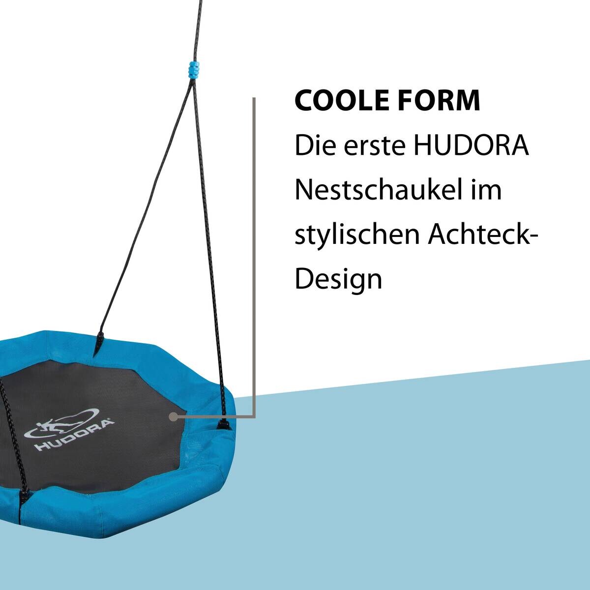 Hudora Nestschaukel Octagon 70 schwarz B/H/L: ca. 70x10x70 cm