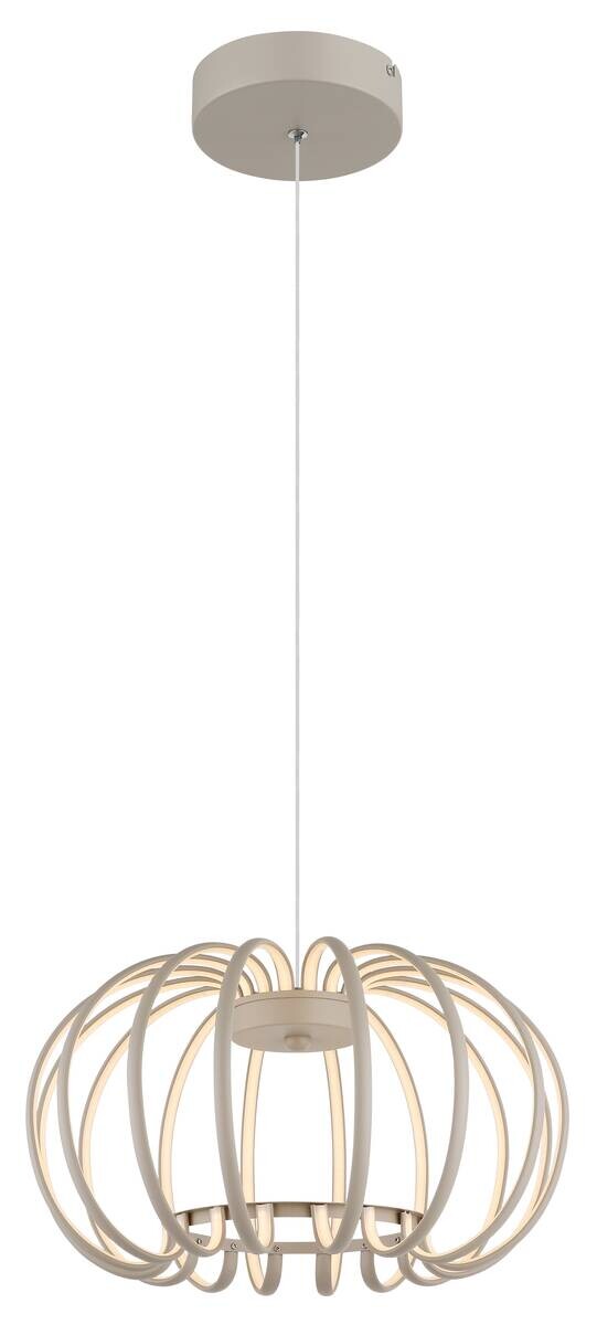 GLOBO LED-Pendelleuchte sand Aluminium Metall H/D: ca. 120x40 cm 1 Brennstellen