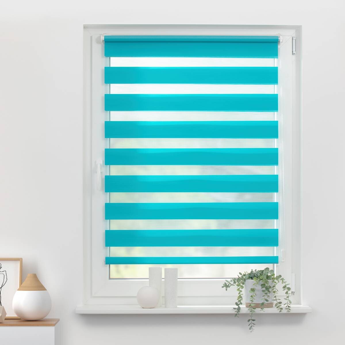 LICHTBLICK Doppelrollo Duo blau B/L: ca. 50x150 cm