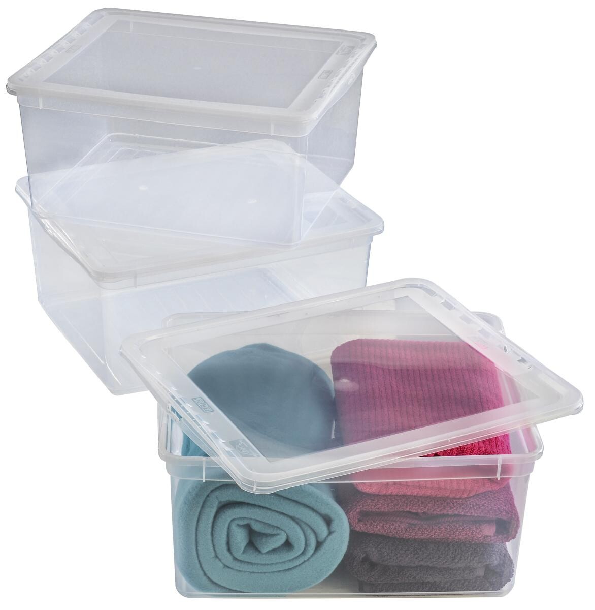 keeeper Box-Basixxset transparent B/H/L: ca. 33,5x18x39 cm