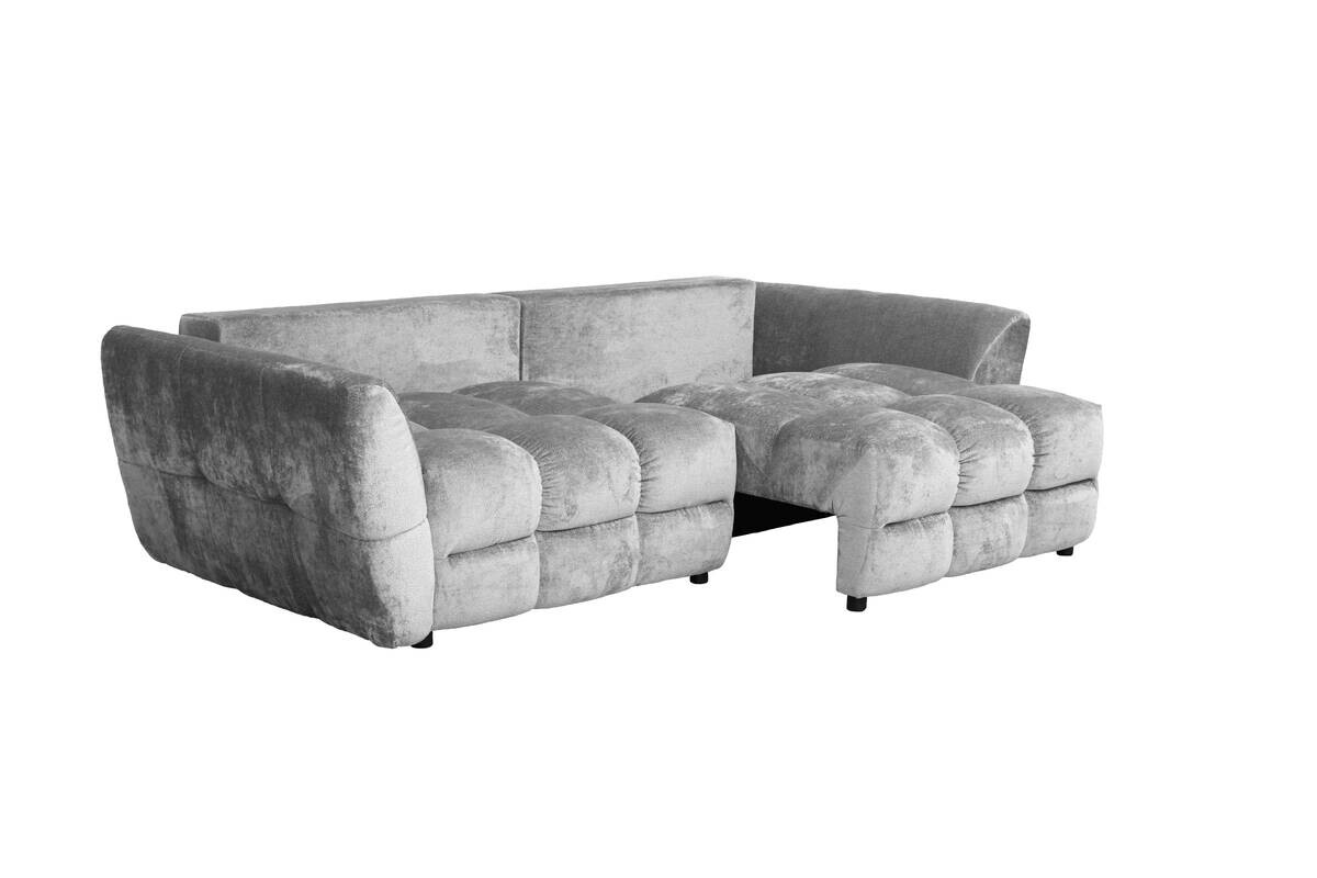 Big Sofa Moma hellgrau Microfaser B/H/T: ca. 250x97x120 cm