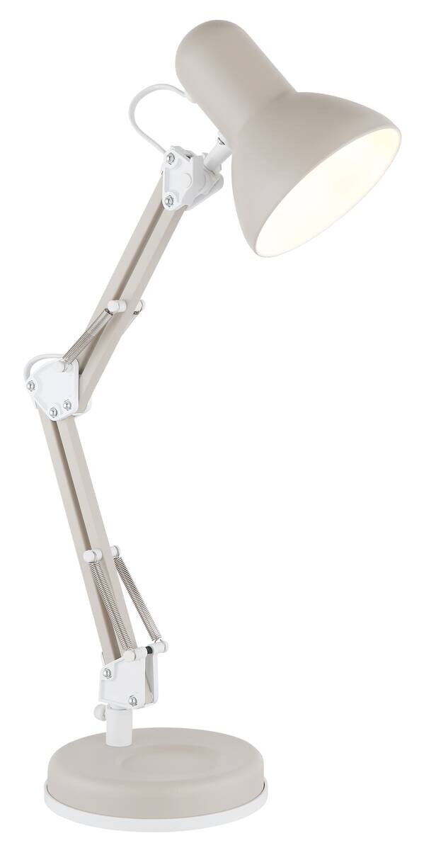 GLOBO Tischleuchte sand Metall B/H/D: ca. 40x59x15 cm E27 1 Brennstellen