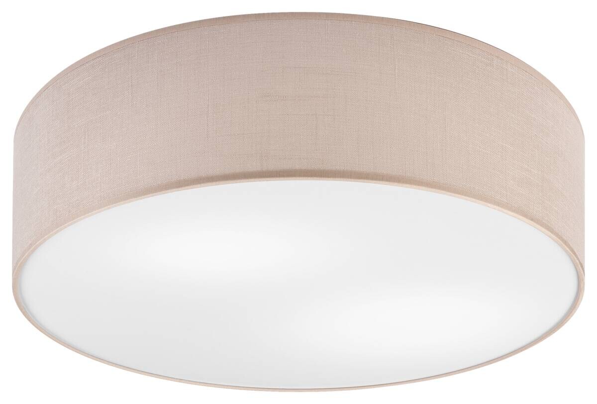 Lamkur Deckenleuchte Vivian beige Kunststoff Textil PVC H/L: ca. 13x45 cm E27 2 Brennstellen