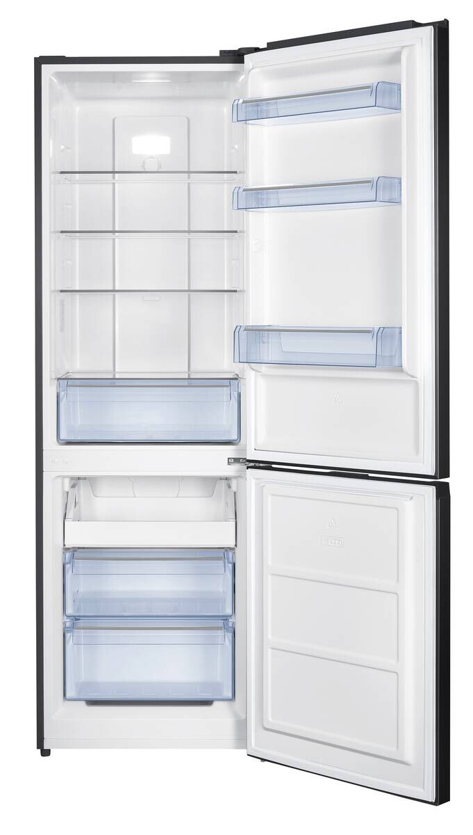 POCOline Kühl-/Gefrierkombination KGK186-293DSNF EEK: D Spektrum: A bis G Kühlen: 210 Gefrieren: 83 39dB schwarz B/H/T: ca. 60x186x60,5 cm