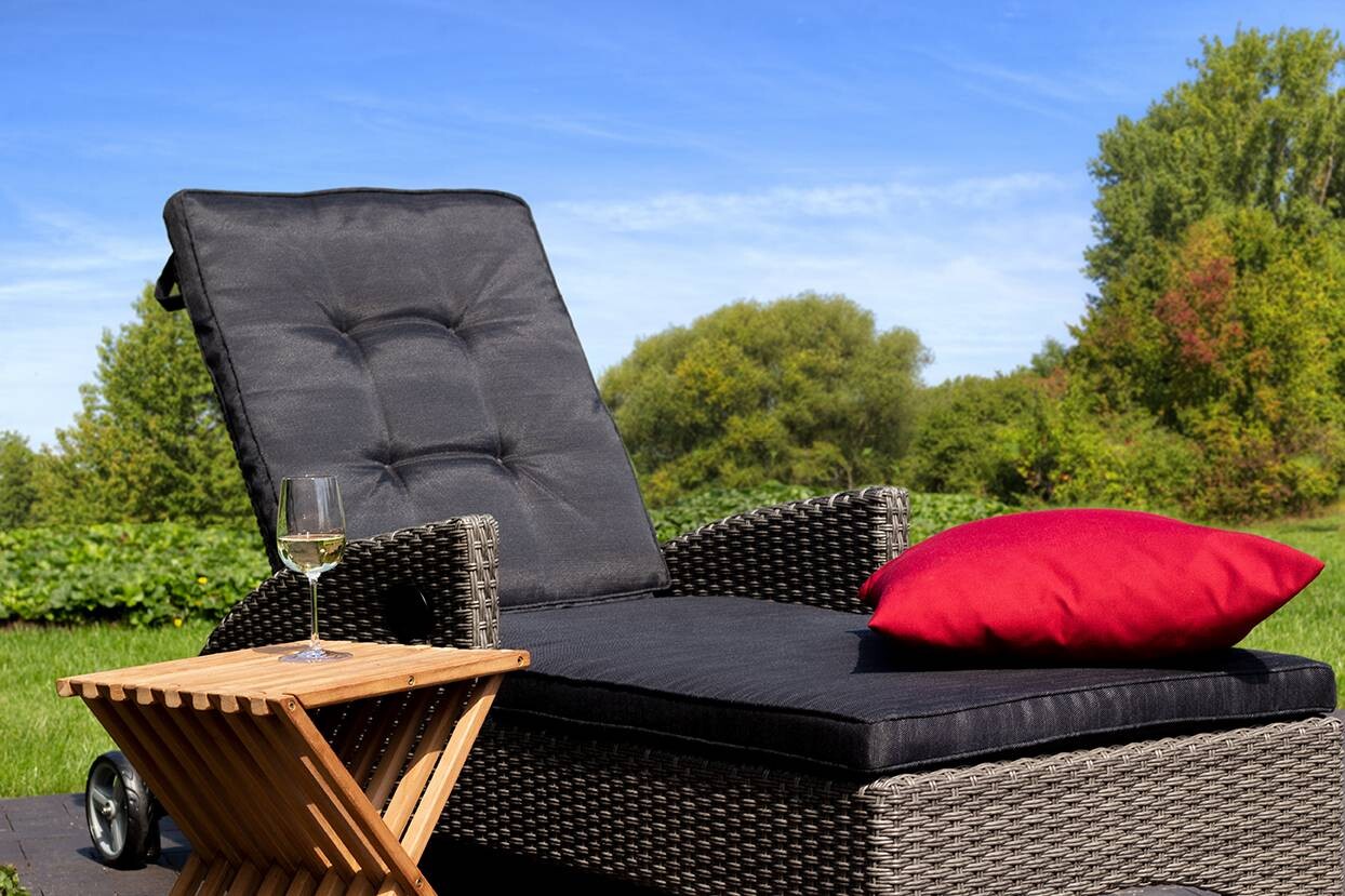 deVries Beistelltisch natur Teakholz B/H/T: ca. 40x45x33 cm