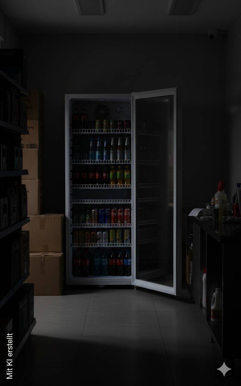 POCOline Glastürkühlschrank GTK 140-237CW weiß B/H/T: ca. 54x140x55 cm